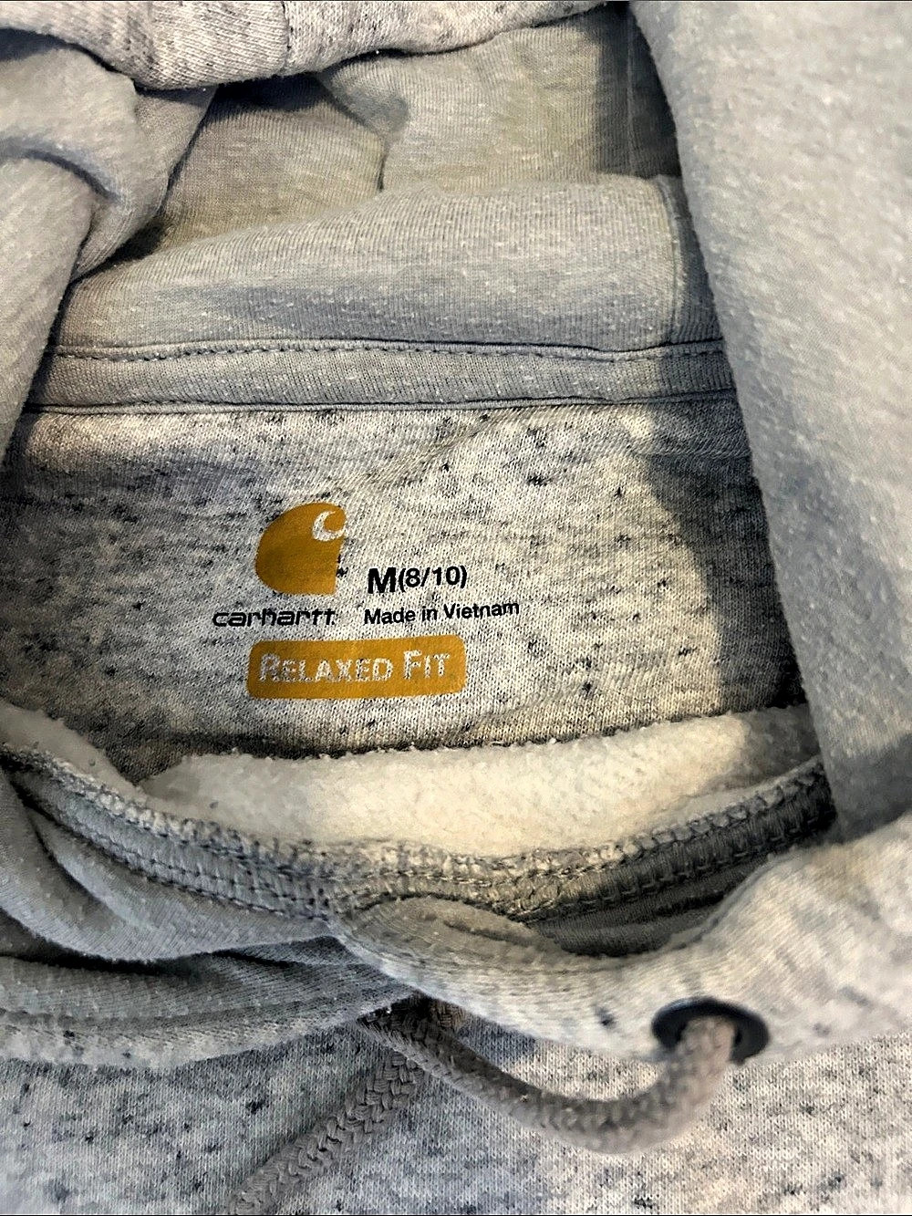 Carhartt Midweight Pullover Hoodie Gray Medium (8/10) Hoodie - Picture 4 of 5